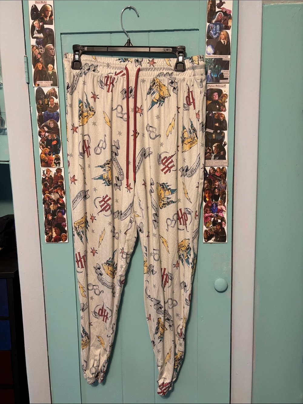 Harry Potter Themed Men's White Lounge Pants